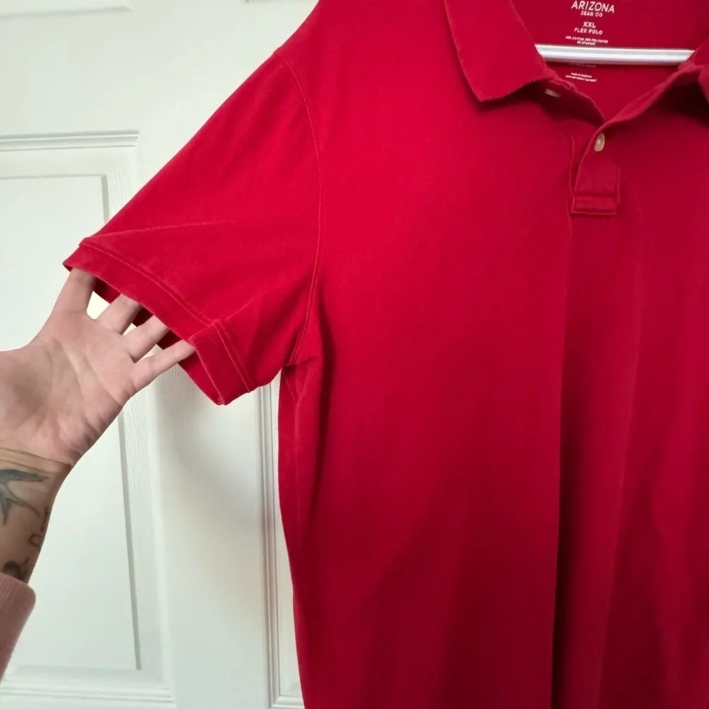Arizona Jean Company Bold Red Polo Shirt - Picture 3 of 3
